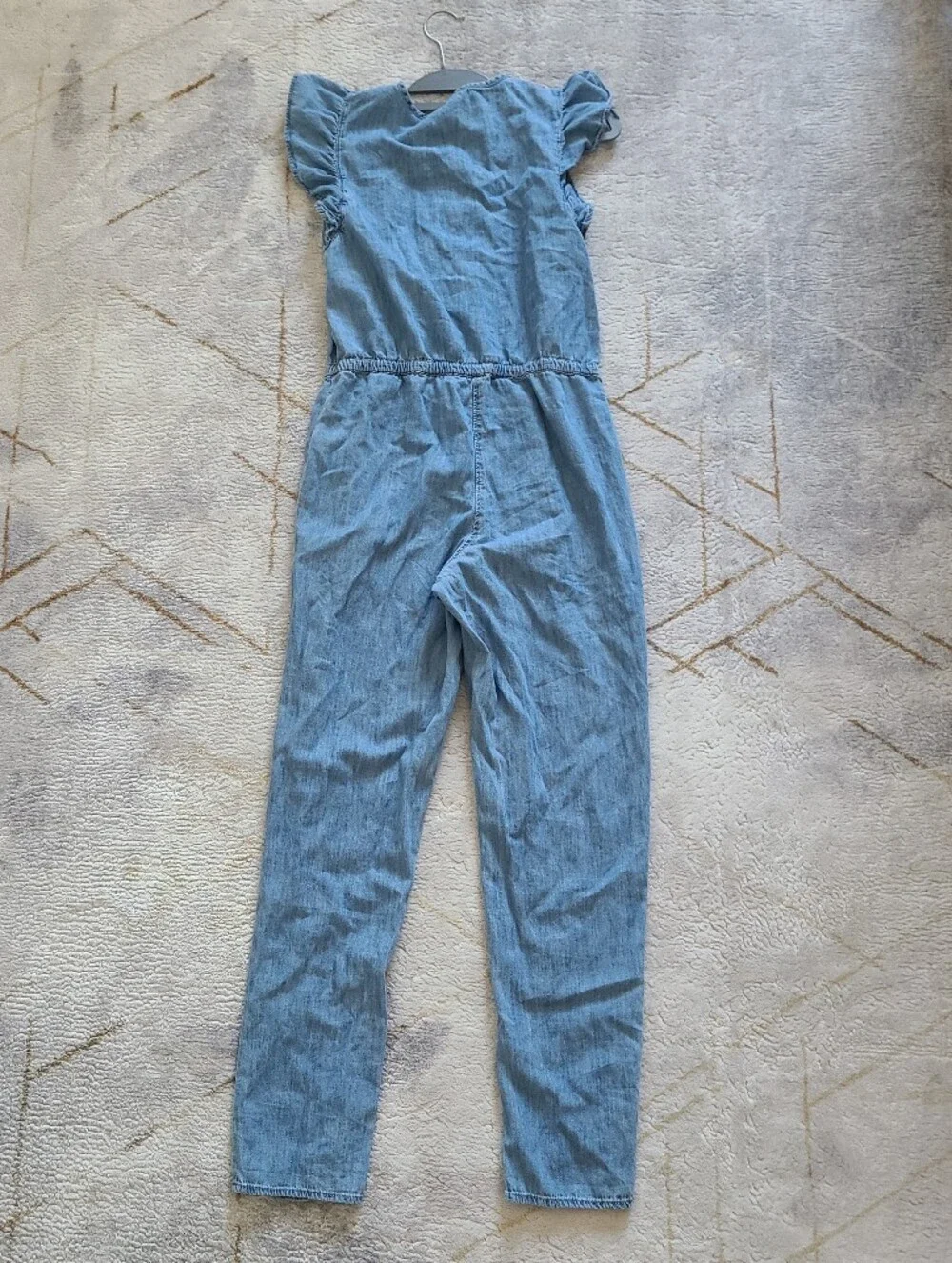 Gap denim jumpsuit girls size XXL  Pockets elastic waistband